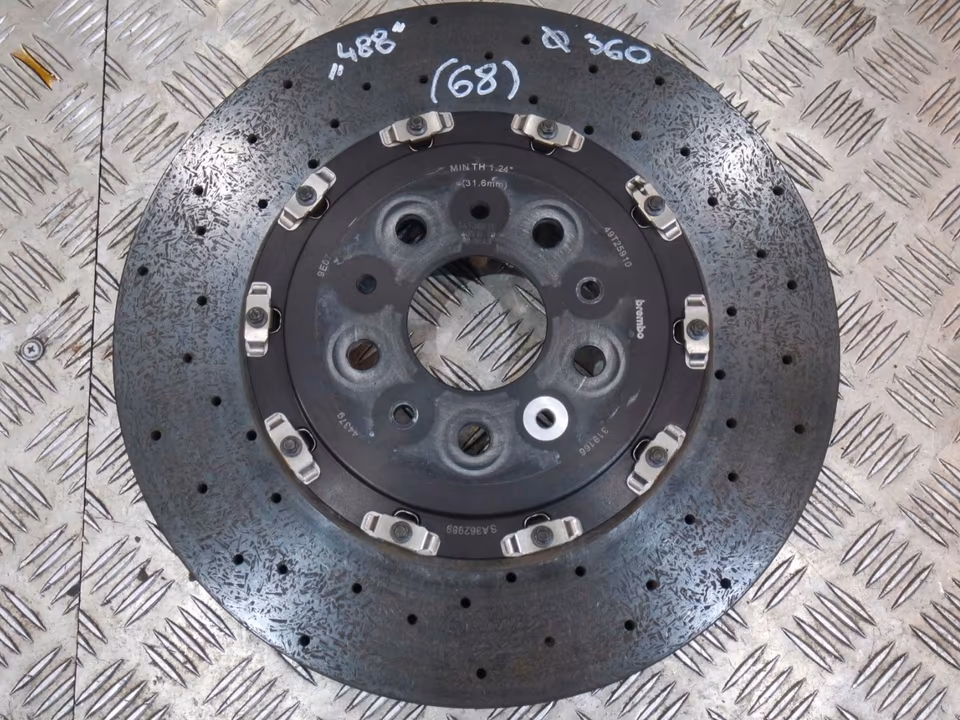 Ferrari 488 ceramic brake system brakes calipers discs carbon - Image 8
