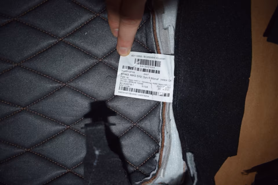 Mercedes G-Class AMG Seats Seat Cover Set Brown G63 w46 - Image 3