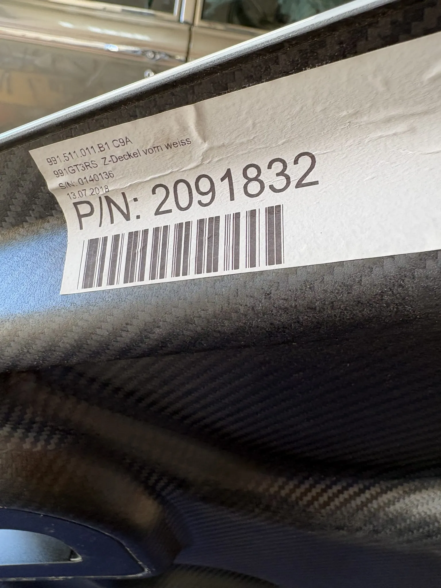 Porsche 991 Carbon-Fiber Hood - Image 3