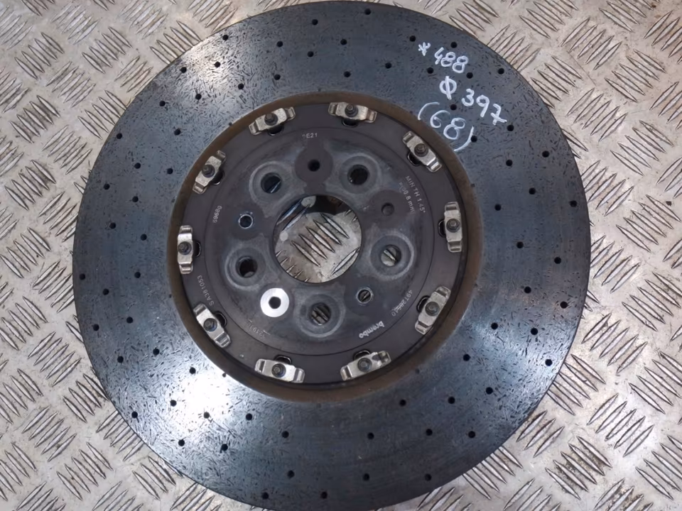 Ferrari 488 ceramic brake system brakes calipers discs carbon - Image 5