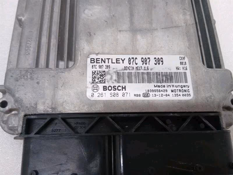 BENTLEY CONTINENTAL GT W12 11-18 Engine Control Unit + Key - Image 4
