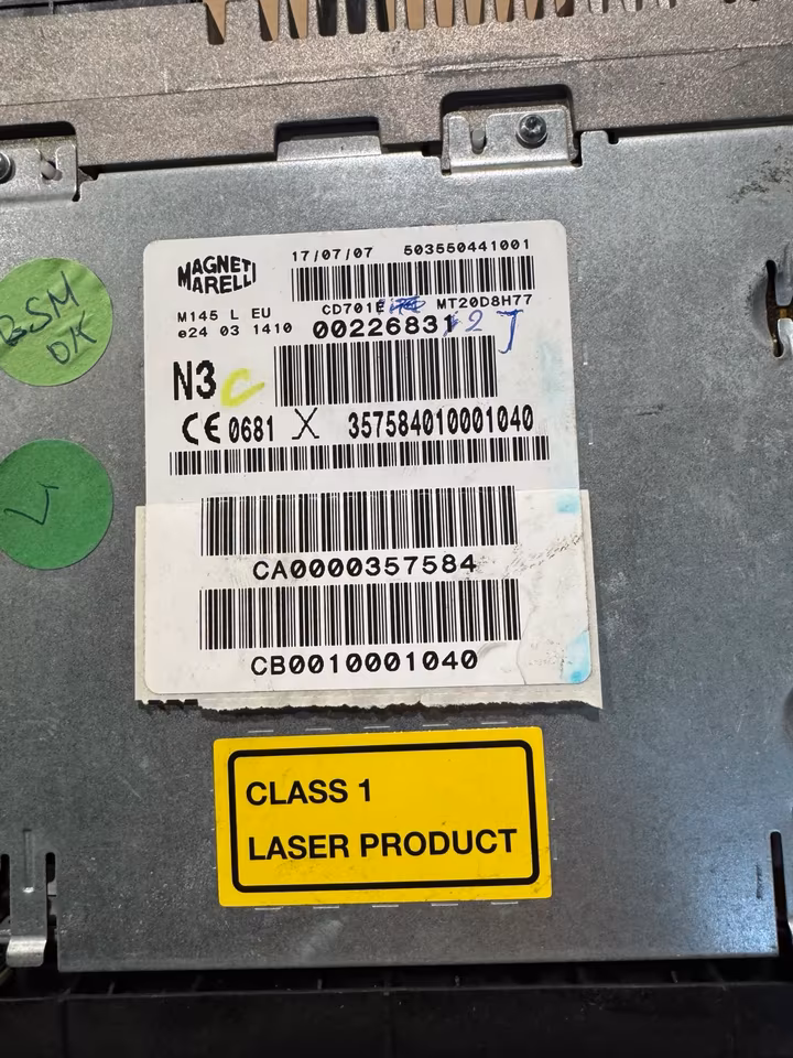 Maserati Granturismo Navigation System Radio Climate Control Unit M145 - Image 4