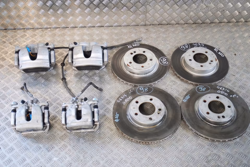 Mercedes G 500 463 II brake system brakes brake 355/350 calipers