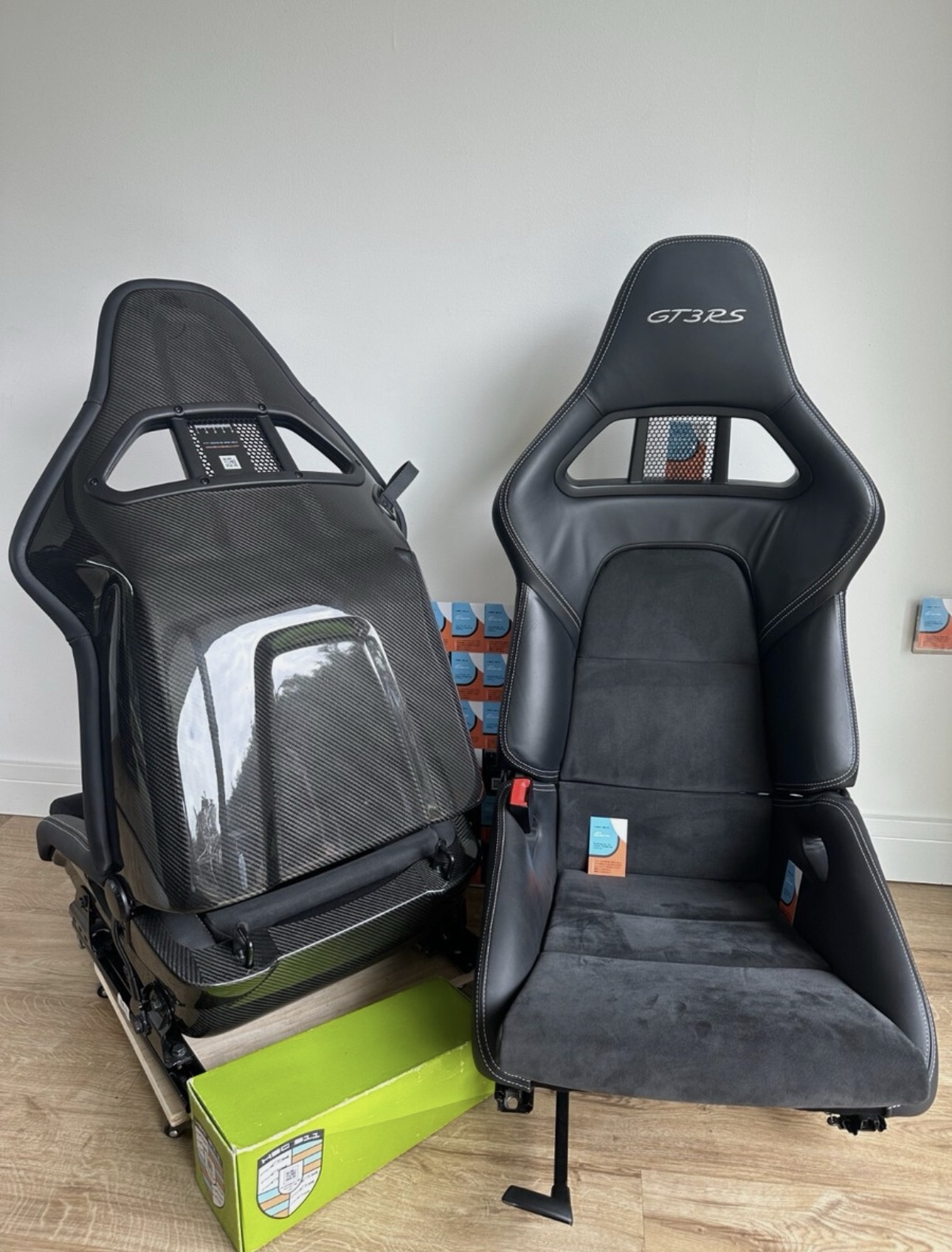 PORSCHE 991 911 GT3 RS GT2 carbon folding bucket seats Spyder 997 Boxster Turbo - Image 3