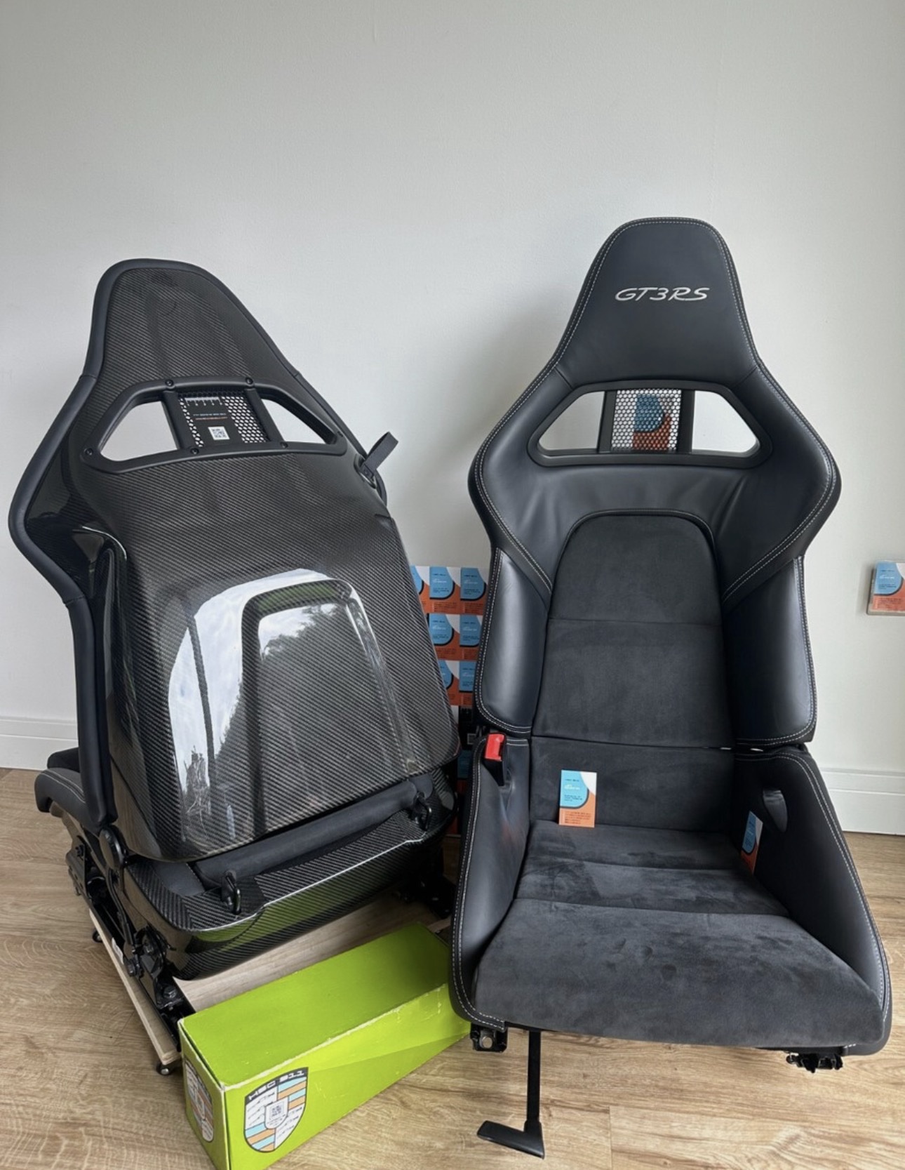 PORSCHE 991 911 GT3 RS GT2 carbon folding bucket seats Spyder 997 Boxster Turbo - Image 2