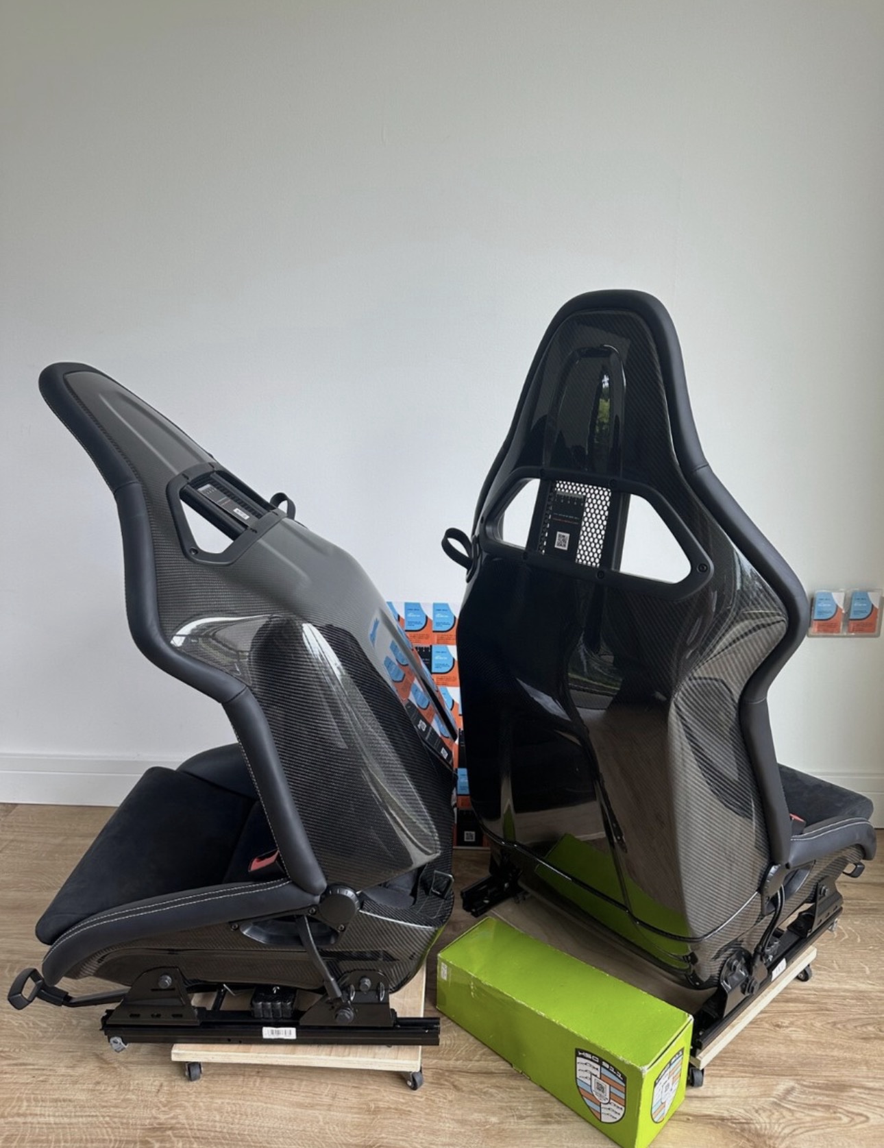 PORSCHE 991 911 GT3 RS GT2 carbon folding bucket seats Spyder 997 Boxster Turbo