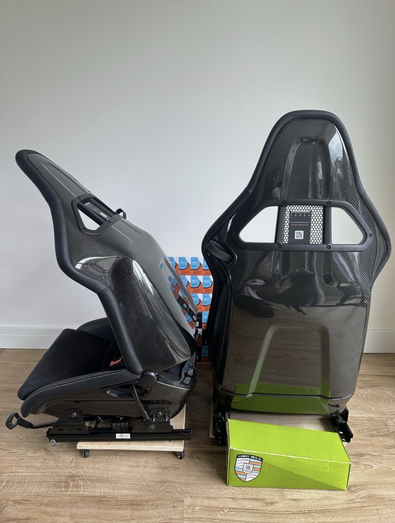 PORSCHE 991 911 GT3 RS GT2 carbon folding bucket seats Spyder 997 Boxster Turbo - Image 5