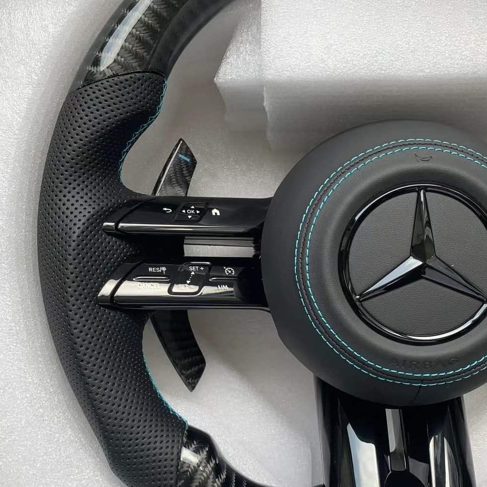 Mercedes Benz AMG carbon fiber steering wheel - Image 6