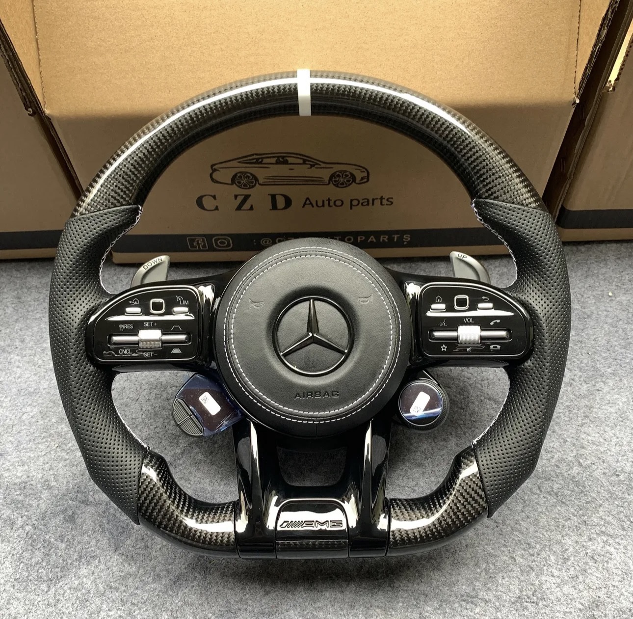 Mercedes carbon fiber steering wheel