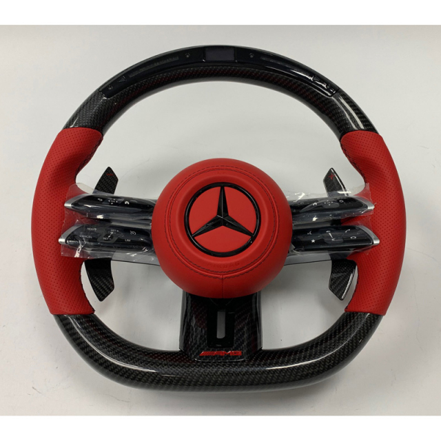 Mercedes Benz AMG Steering Wheel Style Red - Image 3