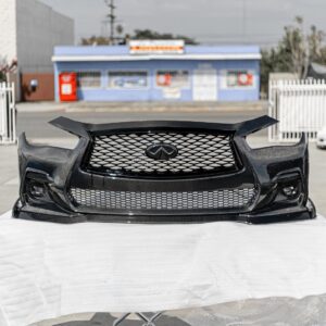 Q50 18+ RedSport style full Carbon Bumper