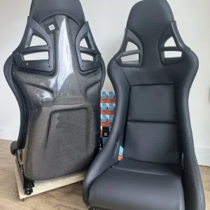 Porsche STYLE CGT 997 911 GT3 GT2 carbon bucket Leather Look seats Turbo Recaro